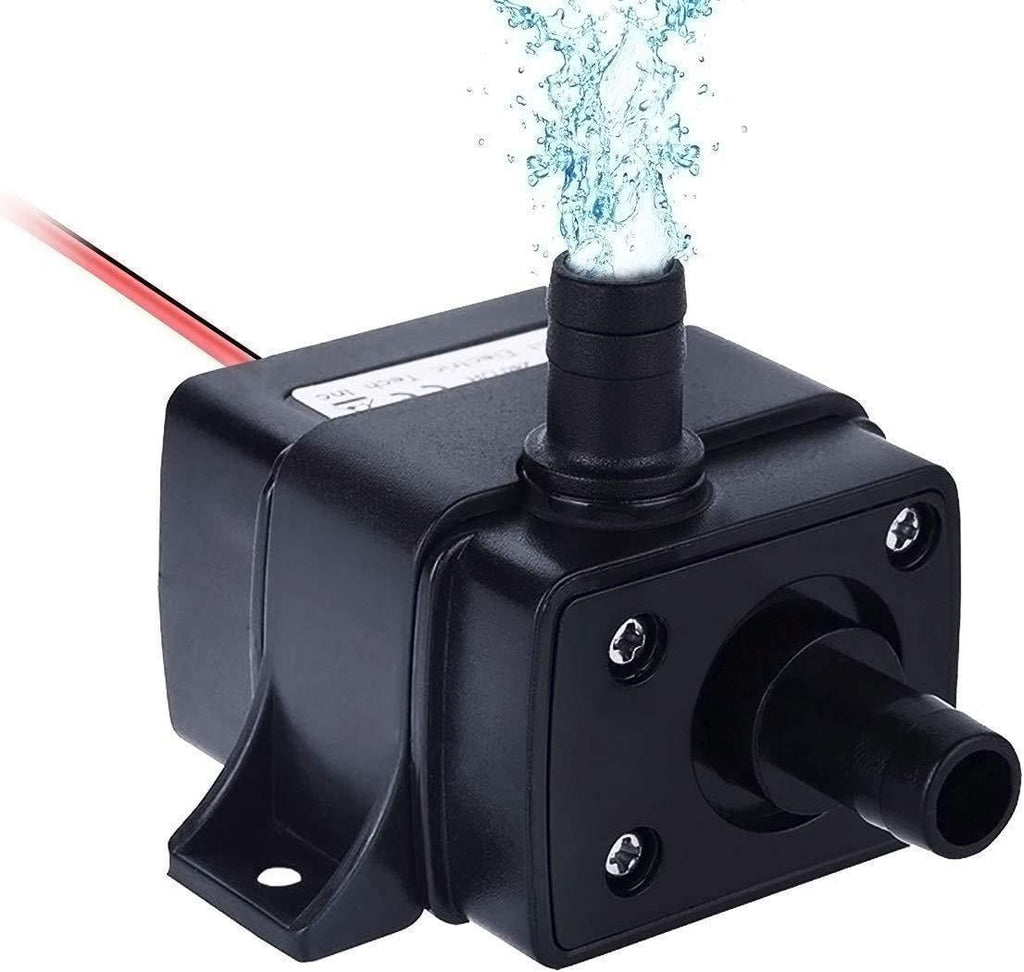 Allnice Mini Submersible Water Pump(240L/H, 4.8W) 12v Electric Brushless Submersible Fountain Pump with 9.8ft High Lift Outdoor Water Pump with 1.4ft Power Cord for Aquarium, Pond, Hydroponics - PawsPlanet Australia