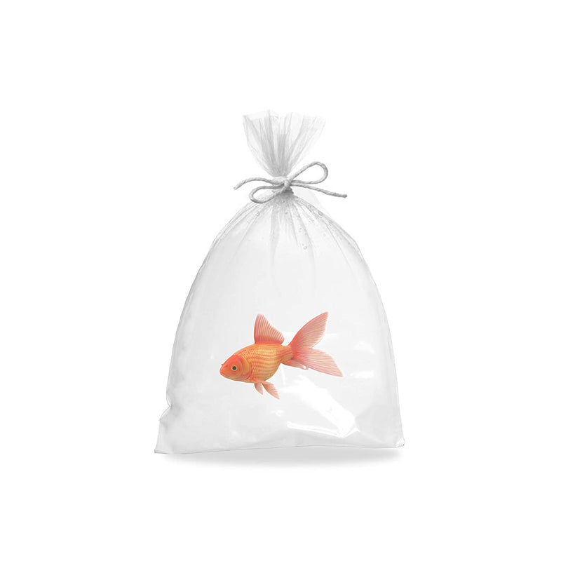APQ Aquarium Plastic Fish Bags 6" x 12", Clear Polyethylene Bags Pack of 100, Plastic Bags For Fish, 2 Ml Plastic Bags, Clear Food Grade Plastic Bags 6x12 Fish Packing Proofing Bag 6" x 12" / 2 mil / 100 Pack - PawsPlanet Australia