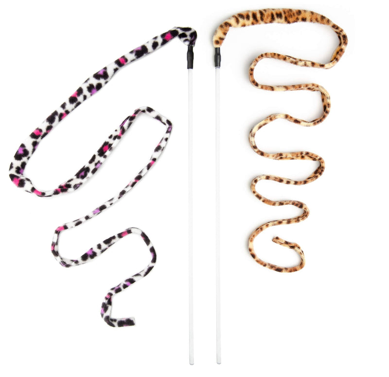 [Australia] - CAT DANCER Jungle Cat Wand 2 Pack, Multi Color (305) 