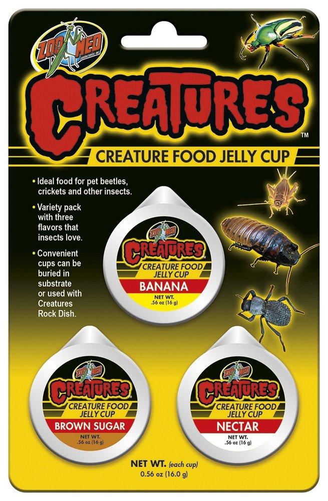 [Australia] - Zoo Med Creatures Creature Food Jelly Cup 3 Pack - (0.56 oz/16 g Each) - Pack of 3 