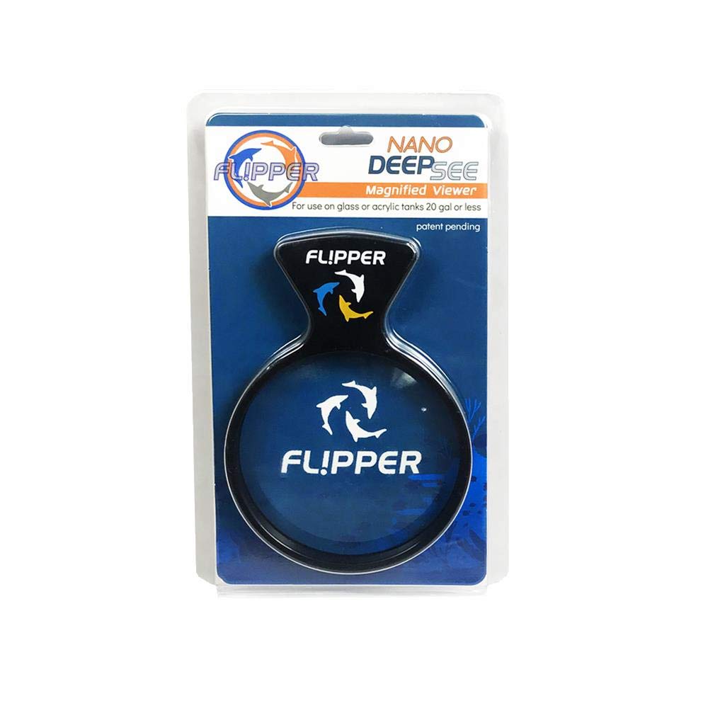 FL!PPER DeepSee Aquarium Magnifier Magnetic Viewer – Fish Tank Magnifying Glass – Magnetic Magnifying Glass Ideal for Photography – Flipper Fish Tank Accessories 3" Nano - PawsPlanet Australia