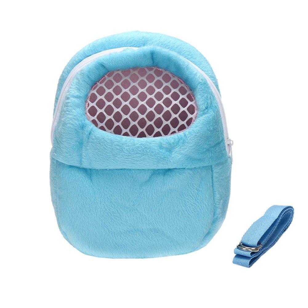 DETOP Pet Carrier Bag Hamster Portable Breathable Outgoing Bag Small Pets Like Hedgehog,Sugar Glider Squirrel etc Blue - PawsPlanet Australia
