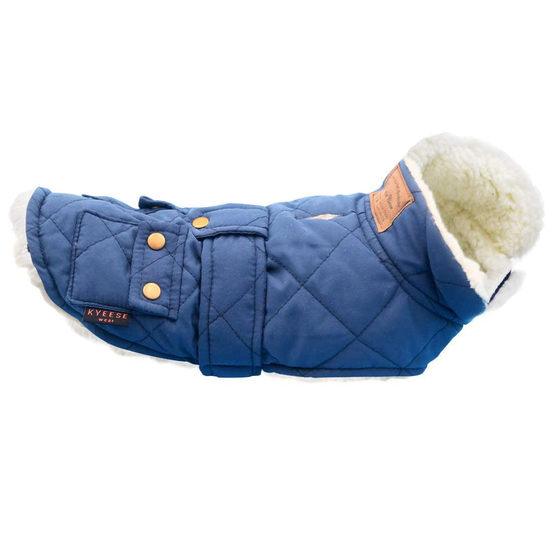 KYEESE Dog Jacket for Dogs Winter Windproof Fleece Lined Dog Vest Cold Weather Coats with Leash Hole XX-Large Blue - PawsPlanet Australia