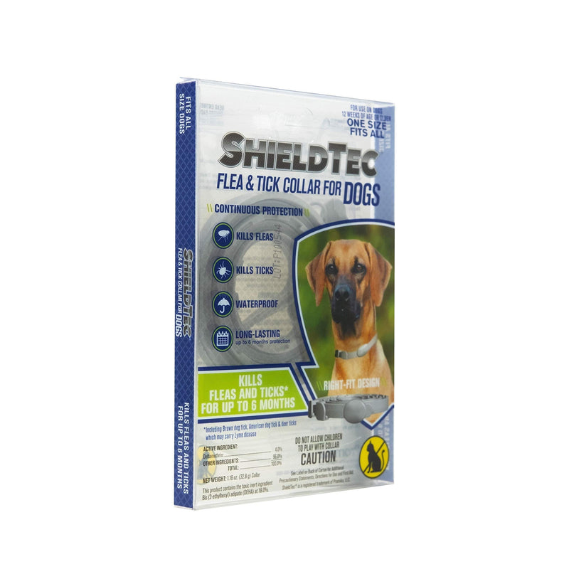 ShieldTec Flea and Tick Collar for Dogs, 12 Weeks of Age or Older, One Size Fits All, 6 Months Protection - PawsPlanet Australia