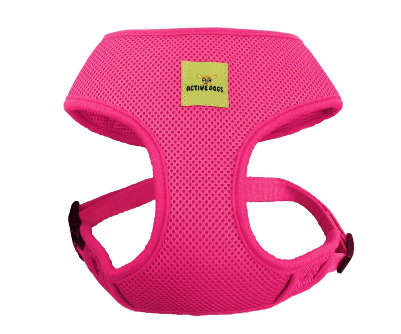 [Australia] - Active Dogs Dog Harness No Pull & No Choke Adjustable Pet Vest Harness for Dogs Reflective Adjustable Breathable Front Clip Pet Harness for Small Medium and Large Dogs X-Large Pink 