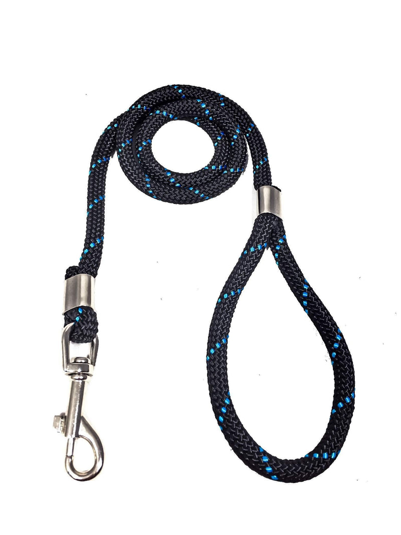 [Australia] - Luna&Max Rope Dog Leash 4ft Braided Rope Leash for Medium, Small and Large Dogs Strong Durable Rope Leash Training Slip Show Dog Lead 