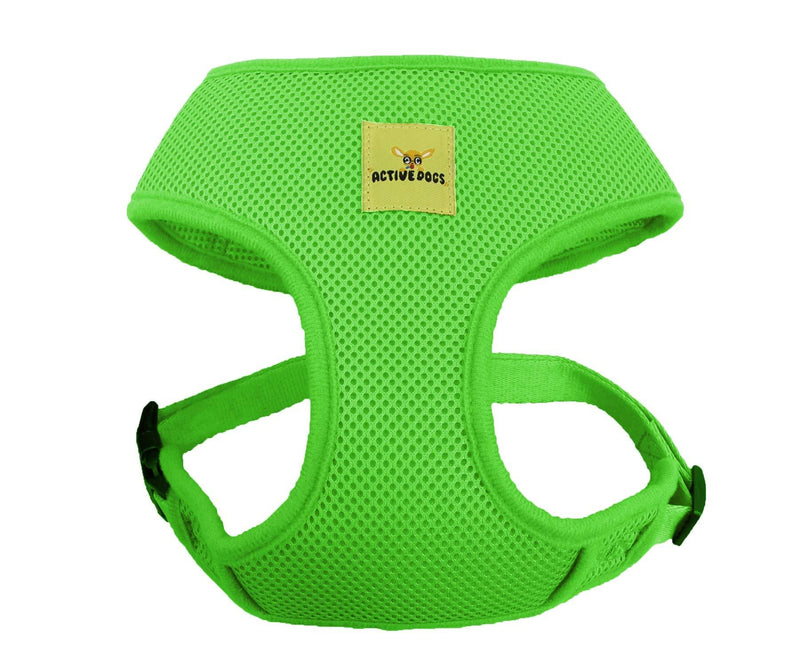 Active Dogs Dog Harness No Pull & No Choke Adjustable Pet Vest Harness for Dogs Reflective Adjustable Breathable Front Clip Pet Harness for Small Medium and Large Dogs (Medium, Lime Green) - PawsPlanet Australia