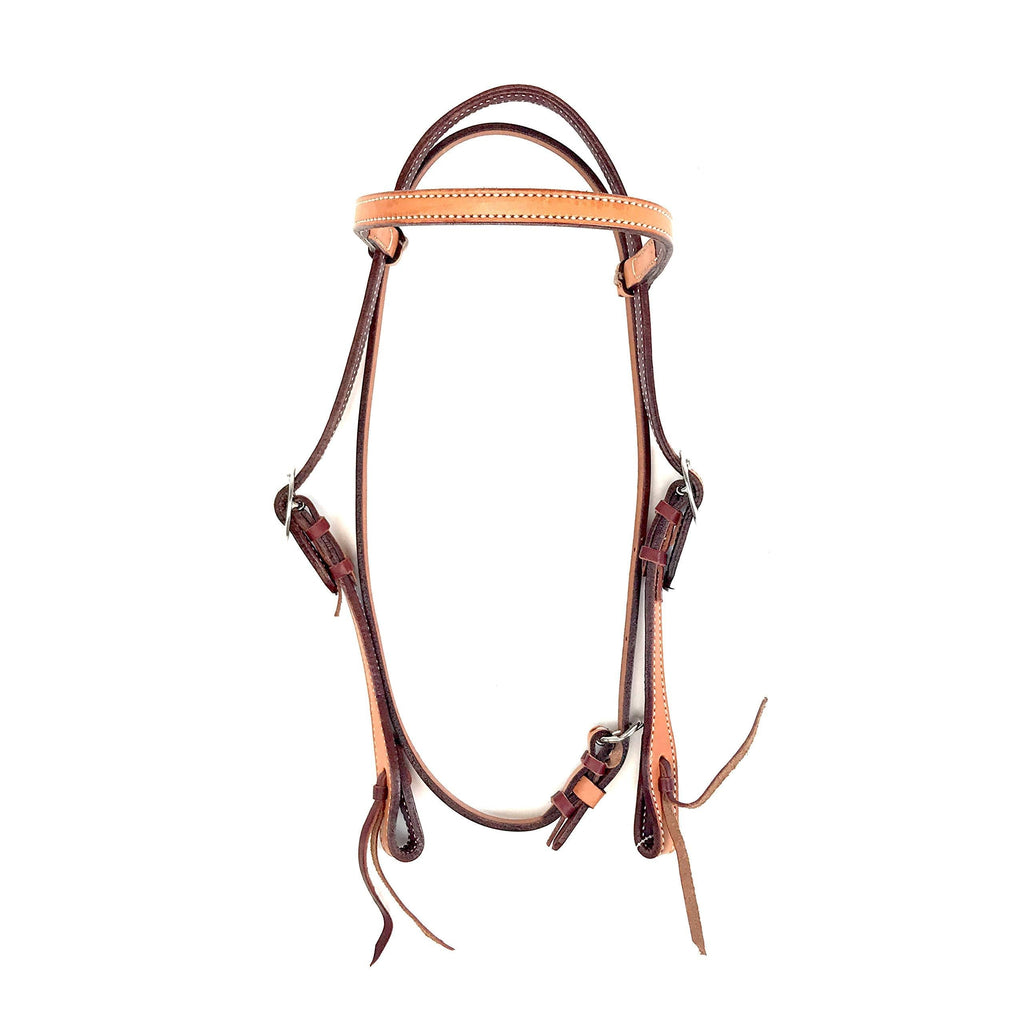 [Australia] - Alamo Saddlery LLC Rancher Supply- 'Elite Chestnut Brow Band Headstall' 