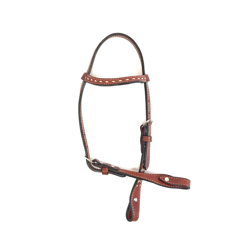 [Australia] - Alamo Saddlery LLC Rancher Supply- 'One Eared Headstall w/Toast Leather' 