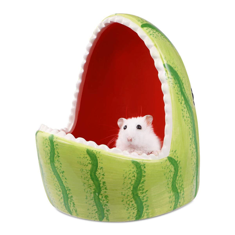 [Australia] - POPETPOP Small Animal House Ceramic Hamster Hideout Small Animal Nest Habitat for Hamsters Gerbils Rats 