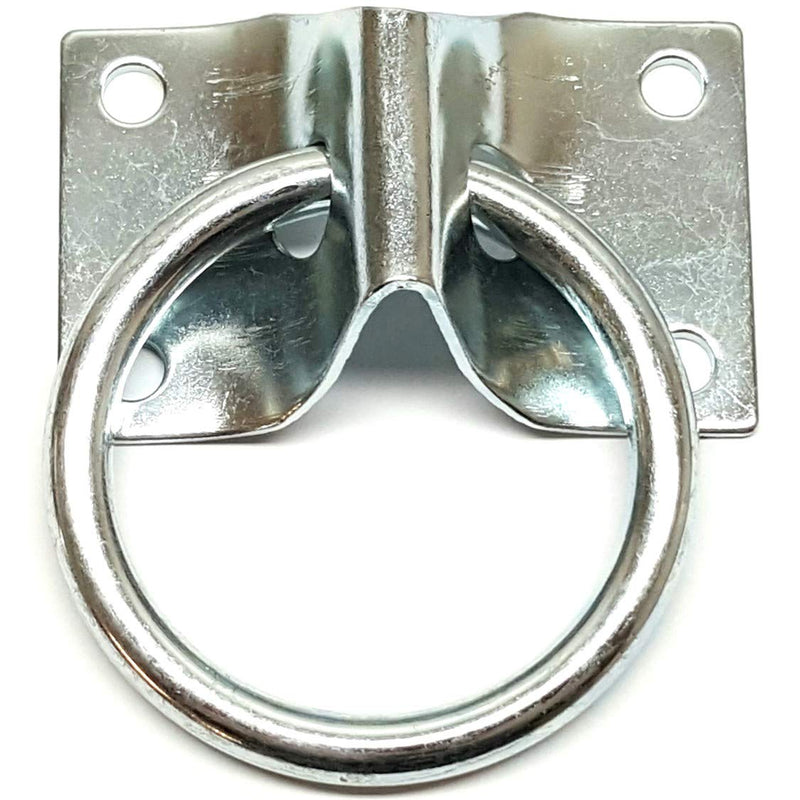 Hill Leather Company Barn and Stable Cross Tie Plate with 2" Cross Tie Ring - Equestrian and Livestock Tie Off - PawsPlanet Australia