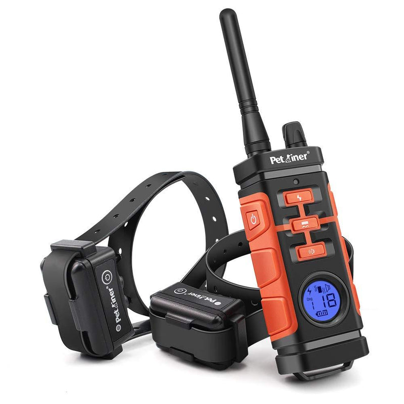 [Australia] - Petrainer PET616A Waterproof Dog Shock Collar with Remote Electric Collar for Dogs with Beep Vibrate Shock Rechargeable Dog Training Collar For 2 dog 