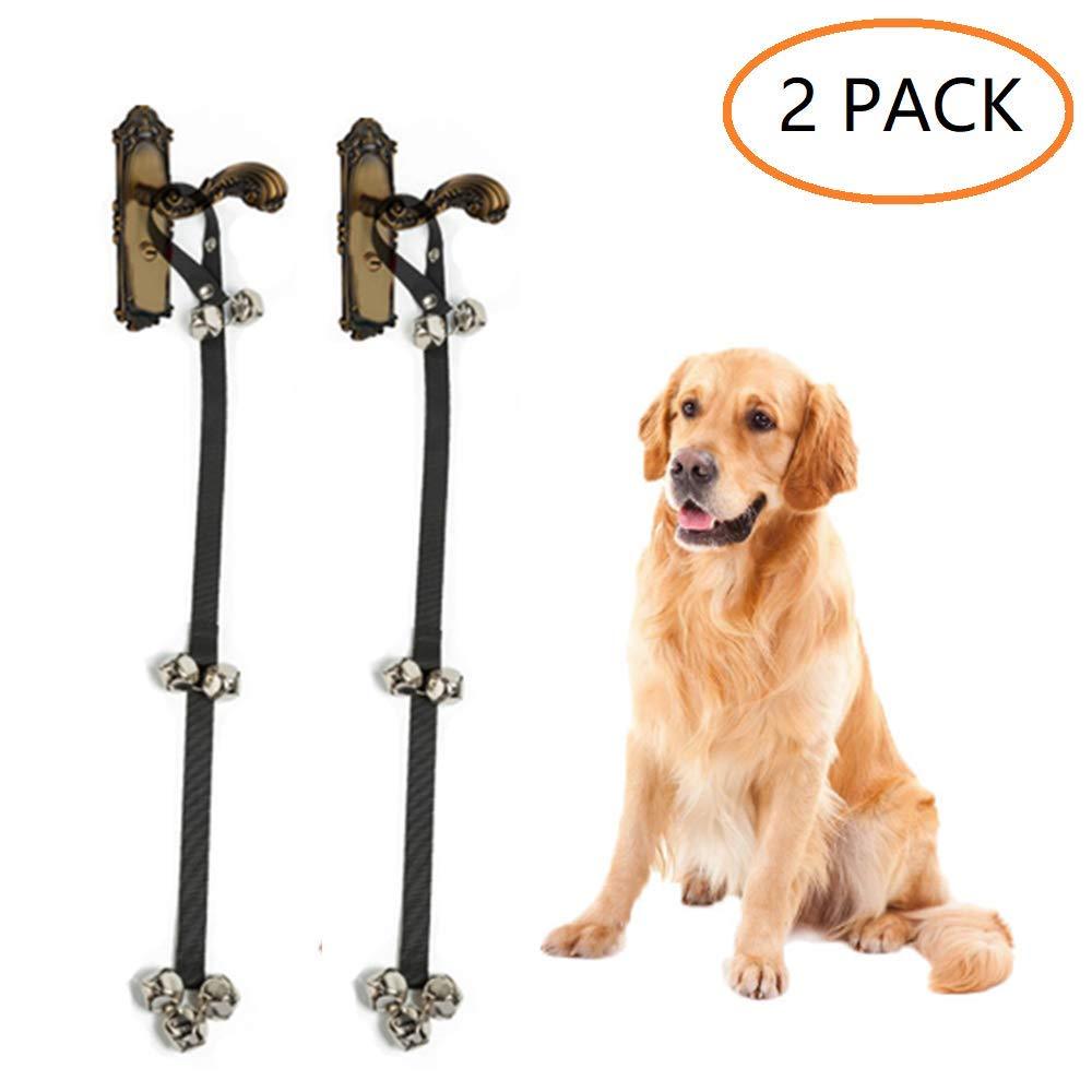 [Australia] - ANSLYQA Dog Bell Dog Potty Bell Dog Doorbell for Potty Training Adjustable 7 Bells, 2 Pack 