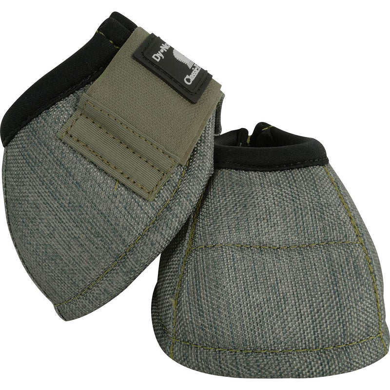 Classic Equine Olive Dy-No Turn Bell Boots (Medium) - PawsPlanet Australia