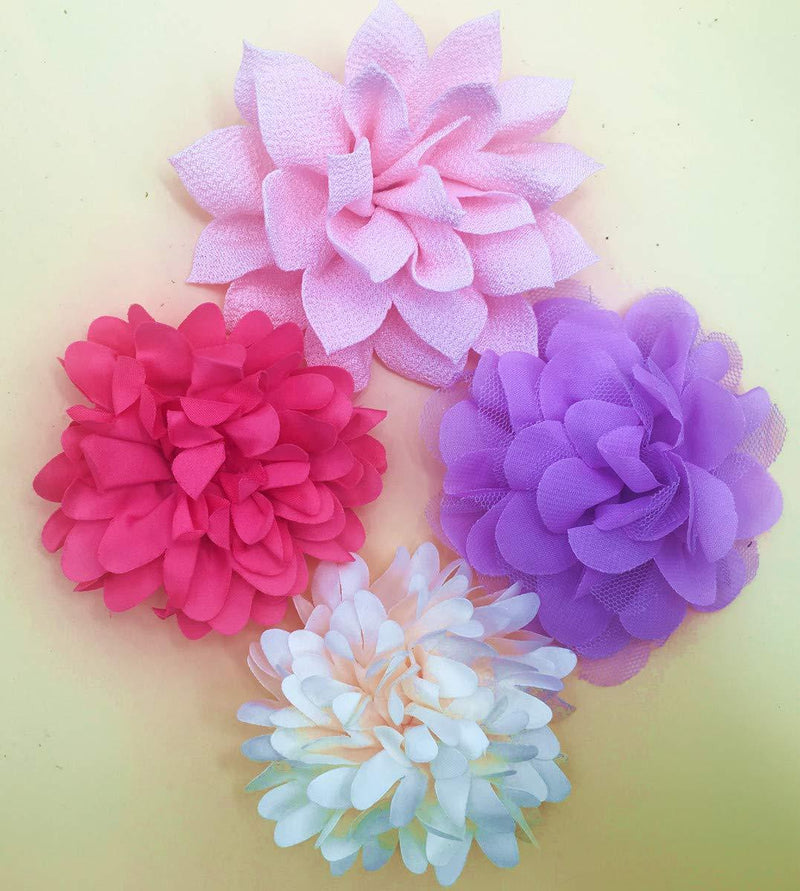 [Australia] - Dog Collar Flowers Accessory,Flower Charms Sliders for Dog Collars 4 Pack 