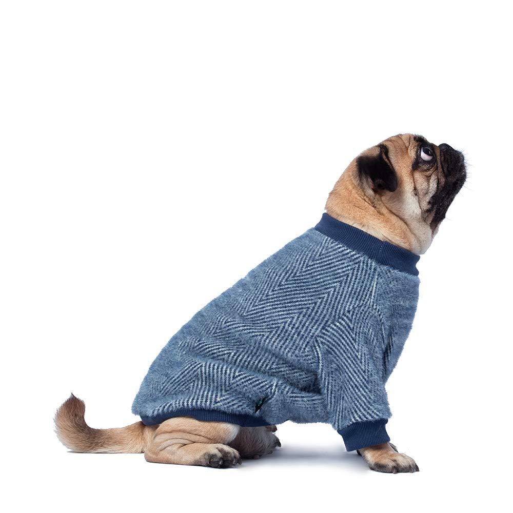[Australia] - WUFF Dog Sweater, Premium Christmas Dog Pajamas, Winter Cat Pjs, Velvet Dog Sweatshirt, Small to Medium - Blue XL 