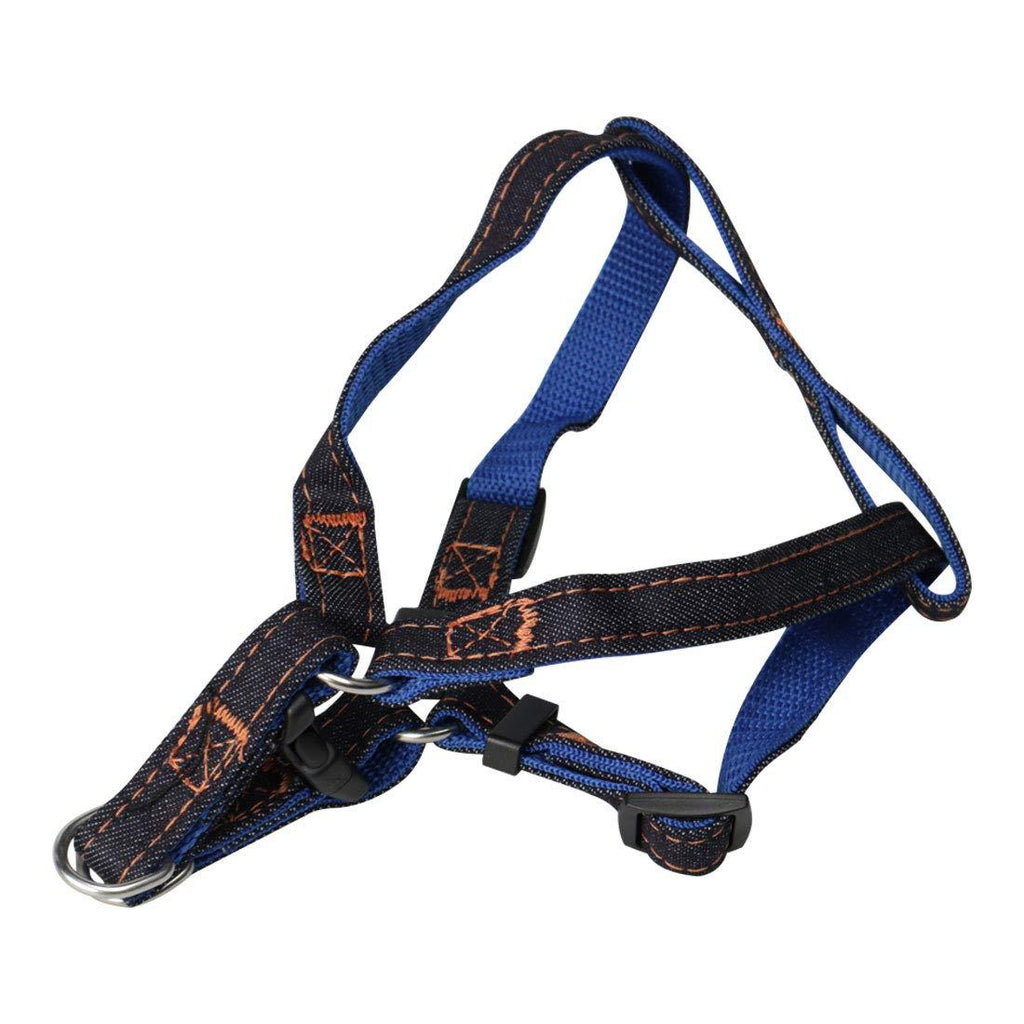 [Australia] - uxcell Adjustable Front Dog Harness Strap Chest Polyester Soft No Pull Pet Walking Belts Vest S Blue 