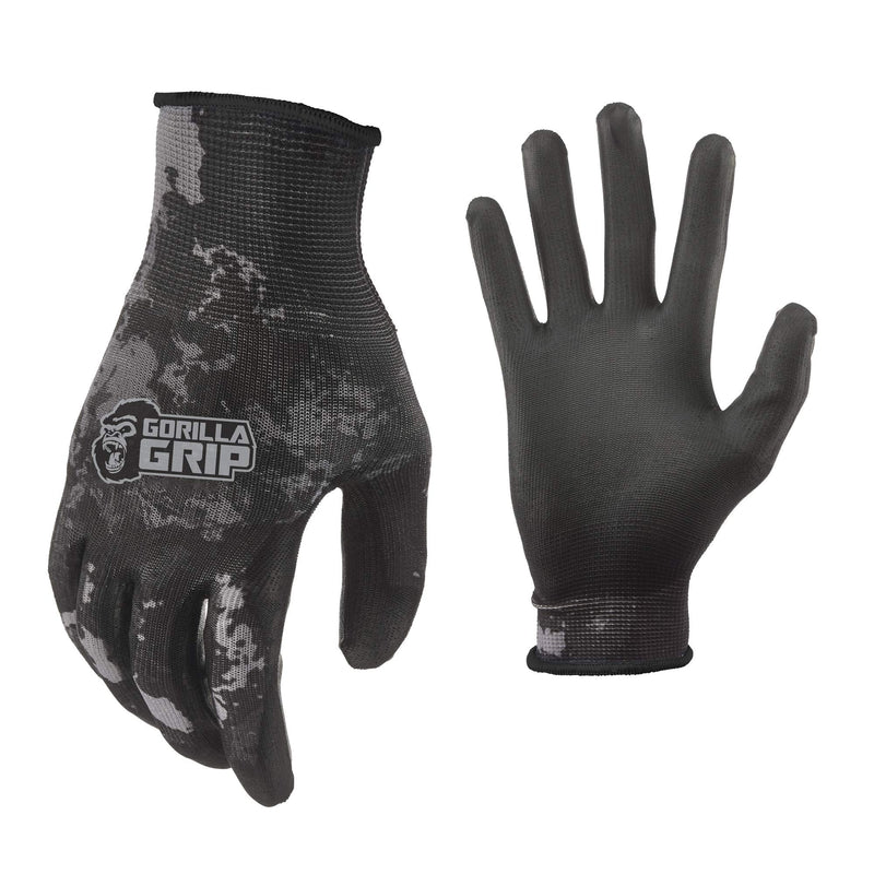 Gorilla Grip Unisex Fishing Gloves | Slip Resistant All-Purpose Recreational and Work Gloves | Available in Multiple Styles and Colors Veil Tac Black X-Large - PawsPlanet Australia