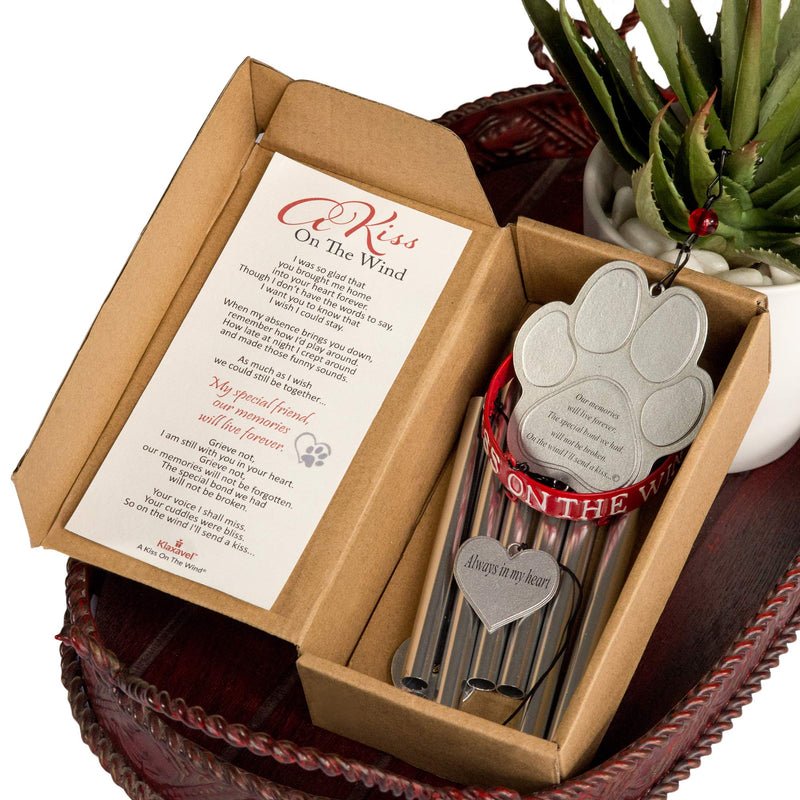 KLAXAVEL Dog Memorial Gifts - Pet Loss Gifts - Pet Memorial Gifts - Pet Memorial Wind Chime to Comfort a Dog or Cat Owner Grieving The Loss of Their Beloved Pet - PawsPlanet Australia