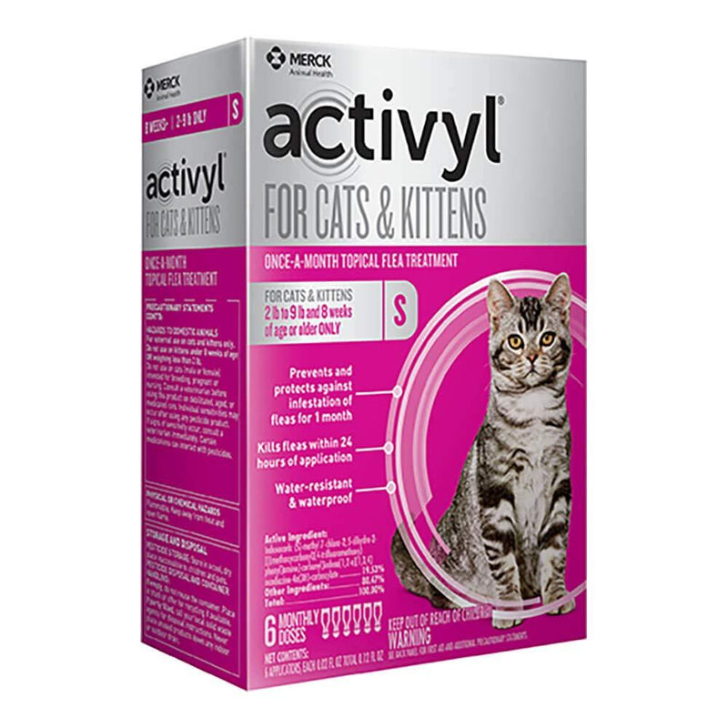 Activyl for Cats & Kittens 2-9 Lbs, 6-pack - PawsPlanet Australia