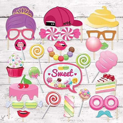 CC HOME Candy Photo Booth Props,Candyland Decorations for Girls Kids Baby Shower,Christmas.Birthday Party,Baby Shower - PawsPlanet Australia