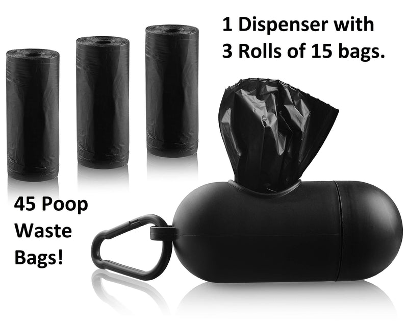 [Australia] - Pets First Poop Bag Dispenser & Leash Clip with 45 Premium Dog Waste Bags 3 Rolls = 45 bags Generic I'm not a sports fan 