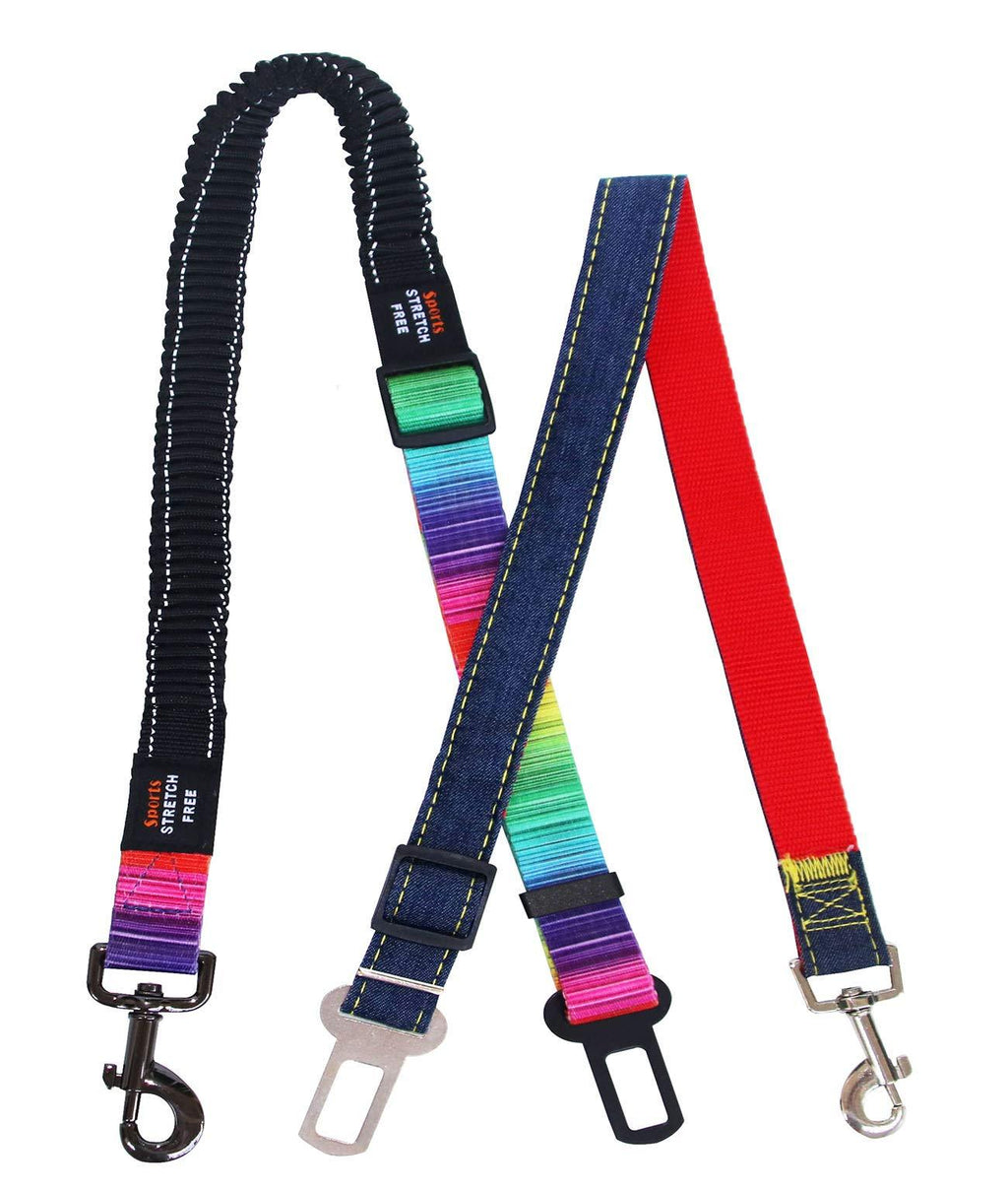 [Australia] - Uvoguepaw Dog Leash,Training Travel Car Seat Belt 2 Pack Car Belt 