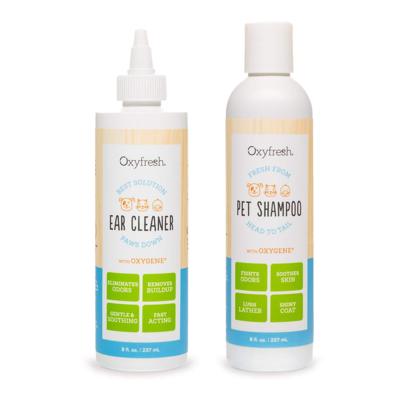 [Australia] - Oxyfresh Pet Ear Cleaner for Dogs and Cats – Non Irritating Ear Cleaner – Helps Prevent Pet Ear Infections – Best Solution for Stinky Pet Ears Grooming Kit 