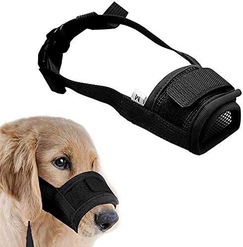 [Australia] - Coppthinktu Muzzle for Dogs - Adjustable Soft Dog Muzzle for Small Medium Large Dog, Air Mesh Training Dog Muzzles for Biting Barking Chewing - Breathable Mesh & Soft Flannel Protects Dog Mouth Cover Nylon Dog Muzzle 