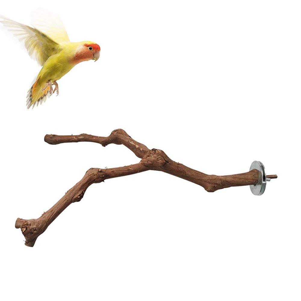 [Australia] - kathson Parrot Perches, Birds Stand Pole Natural Wild Grape Stick Grinding Paw Climbing Standing Cage Accessories Toy Branches for Parakeet, Budgies, Lovebirds 