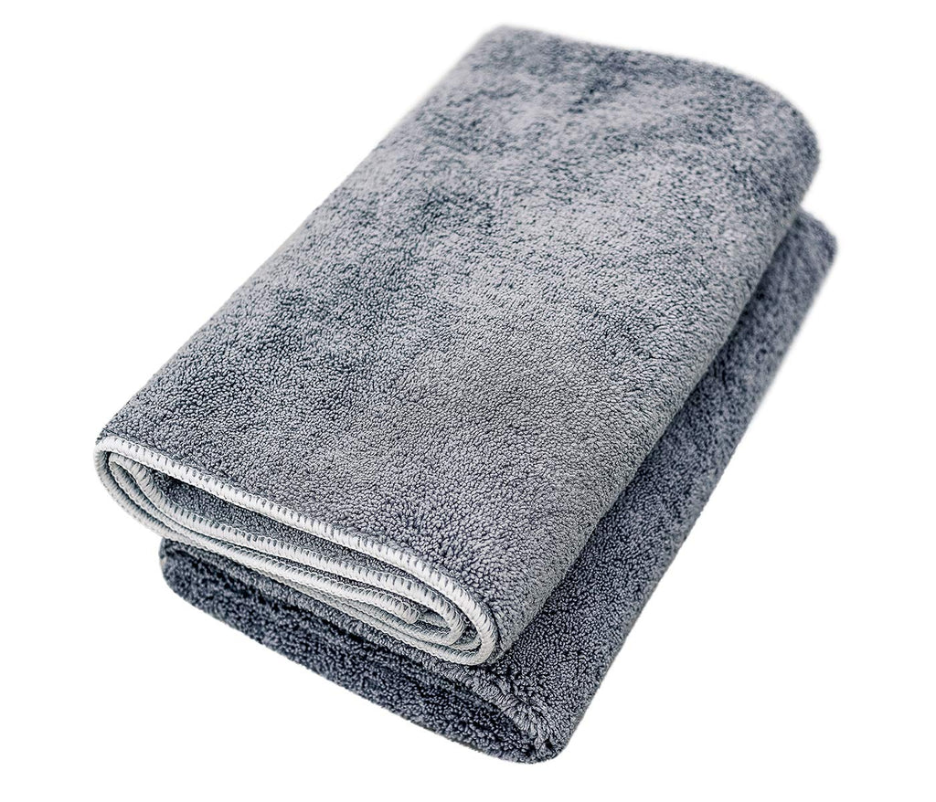 Wooflinen Microfiber Pet Bath Towel, 2-Pack, Ultra-Absorbent, Double Density, Machine Washable for Dogs and Cats - PawsPlanet Australia