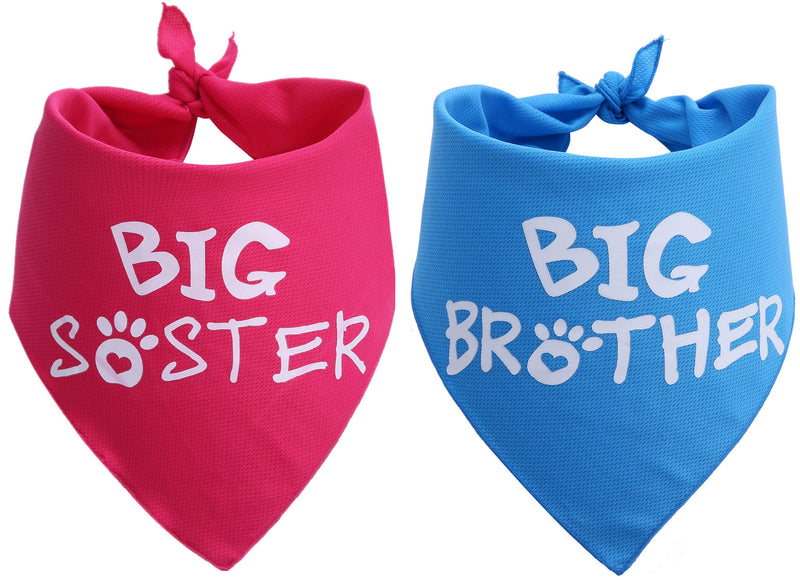 [Australia] - JPB Big Brother Big Sister Dog Bandana 2 Pack 