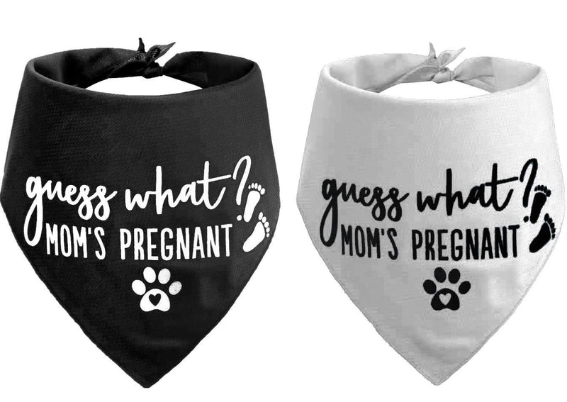 JPB Guess What? My Mom is Pregnant, Pregnancy Announcement Dog Bandana S - PawsPlanet Australia