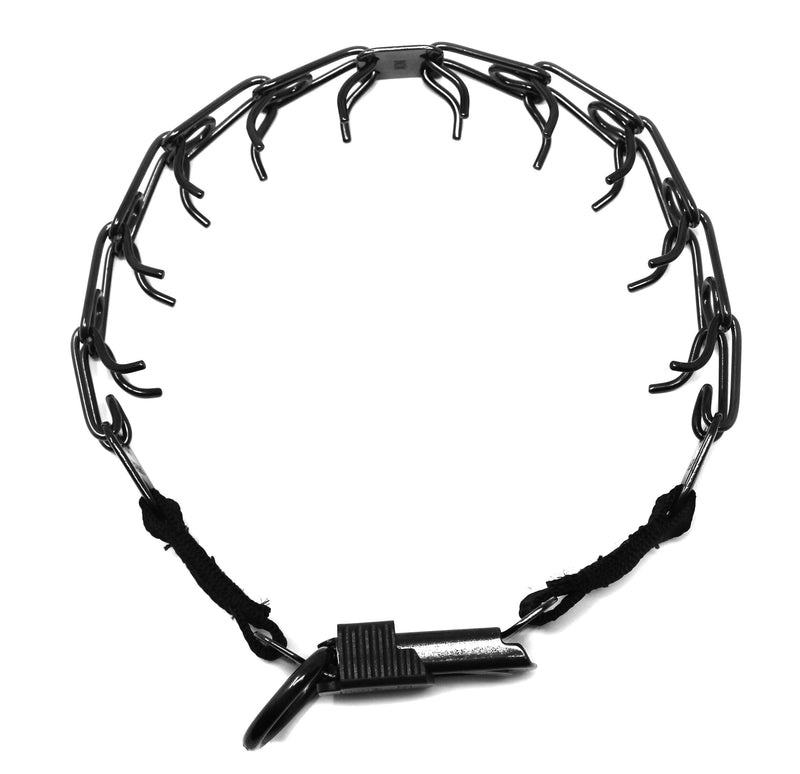 Herm Sprenger Black Stainless Steel Prong Dog Training Collar with Quick Release Buckle Ultra-Plus Pet Pinch Collar No-Pull Collar for Dogs Made in Germany 16in (40cm) x 2.25mm - PawsPlanet Australia