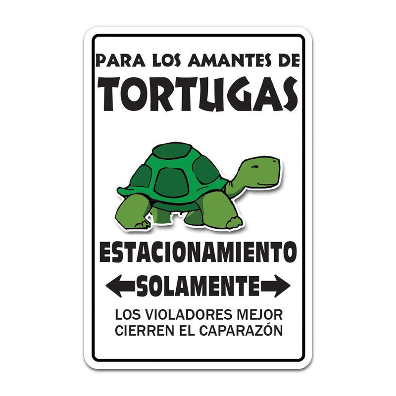 [Australia] - SignMission Turtle Lovers Parking Sign Ocean Aquarium Animal Sea Pet Tortugas AMANTES Señal de estacionamiento Ocean Aquarium Animal Sea Pet | Interior/Exterior | 12 pulgadas de Alto 