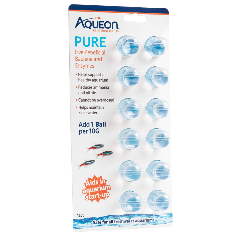 Aqueon PURE Live Beneficial Bacteria 10 Gallon 12 Pack - PawsPlanet Australia