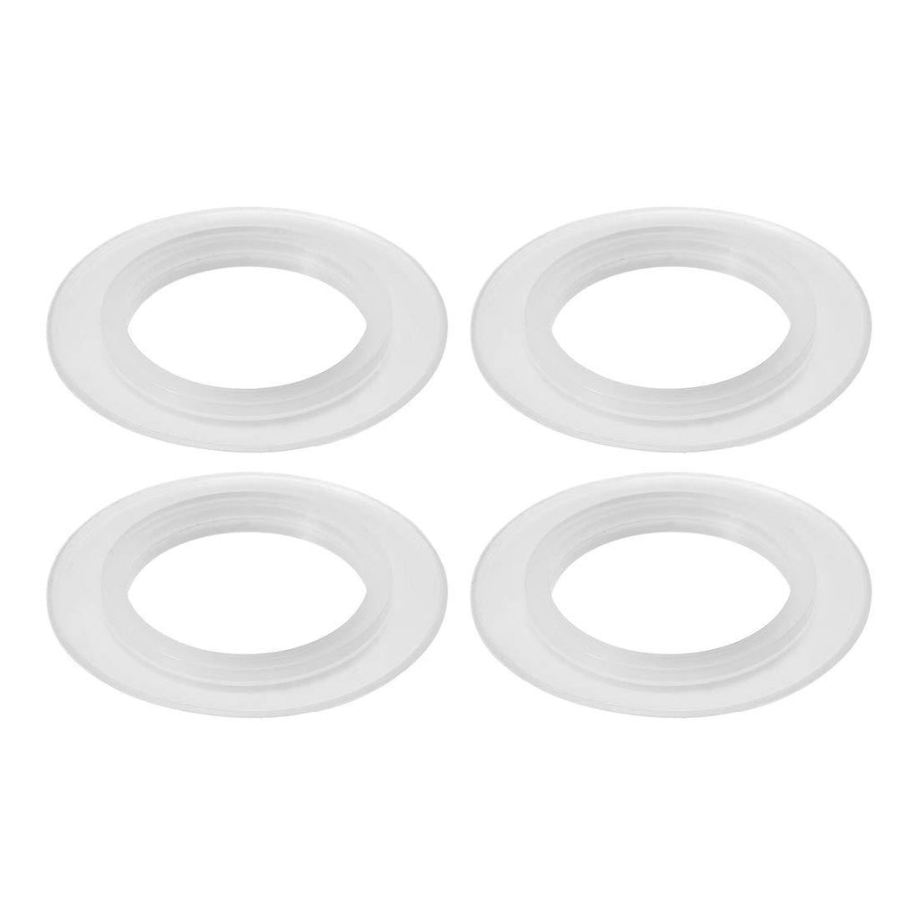 [Australia] - uxcell Silicone Kitchen Bathroom Strainer Washer Drain Gasket 35mm OD White 4Pcs 