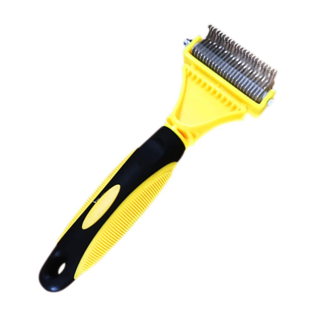 [Australia] - Deshedding Brush for Pets - Suitable for Long and Medium Coats - End Fur Tumbleweeds - Ergonomic No-Slip Grip - No Ouchies for Dogs, Won’t Scratch Cat’s Skin - Reduce Allergens in Your Home 