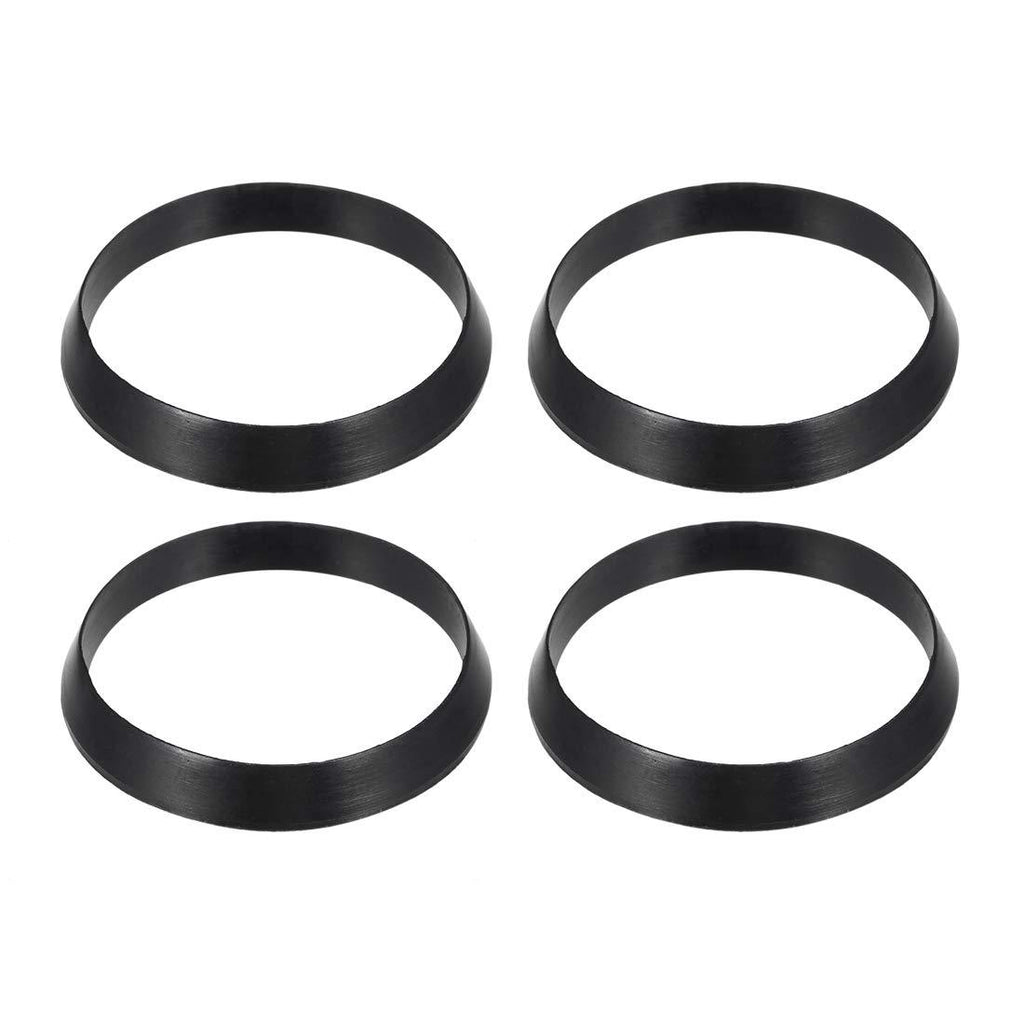 [Australia] - uxcell Kitchen Bathroom Rubber Hose Washers Strainer Washer Drain Gasket 35.5mm OD Black 4Pcs 