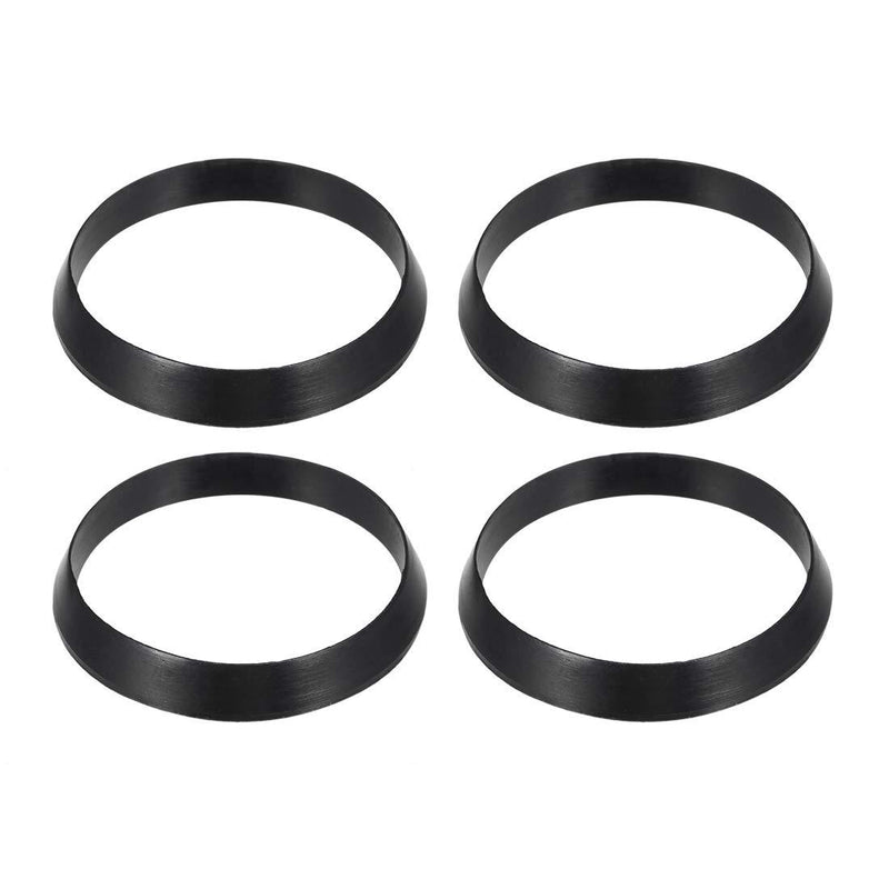 [Australia] - uxcell Kitchen Bathroom Rubber Hose Washers Strainer Washer Drain Gasket 35.5mm OD Black 4Pcs 