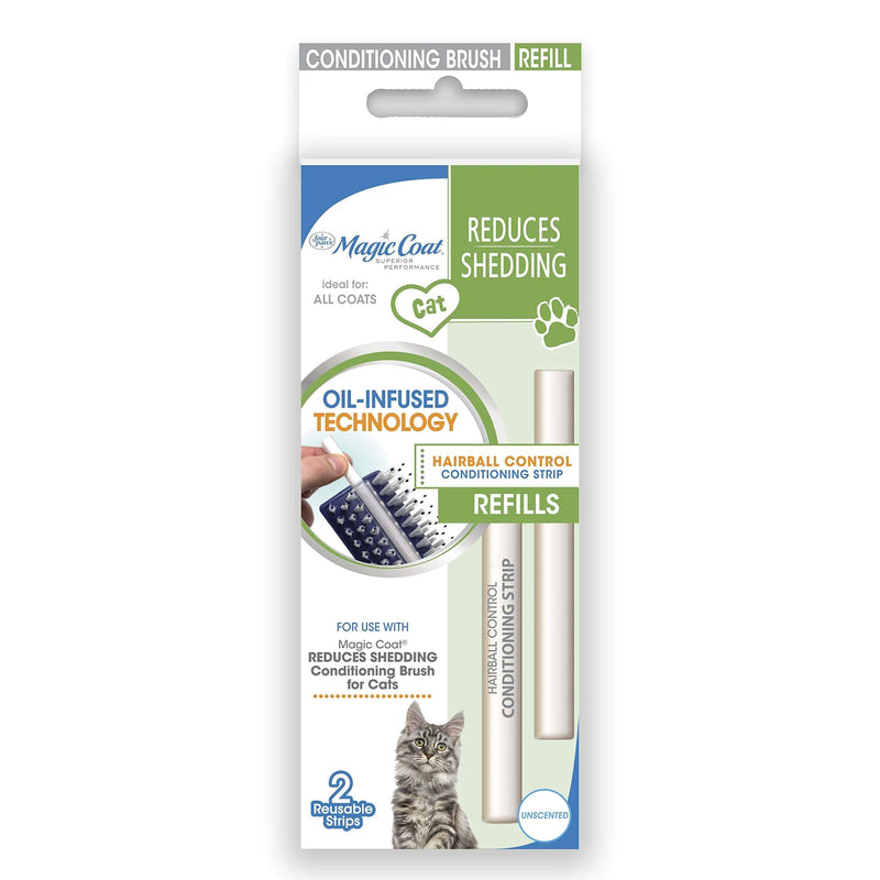 Four Paws Magic Coat Cat Hairball Brush Control Strips Refills, 2 Pack - PawsPlanet Australia