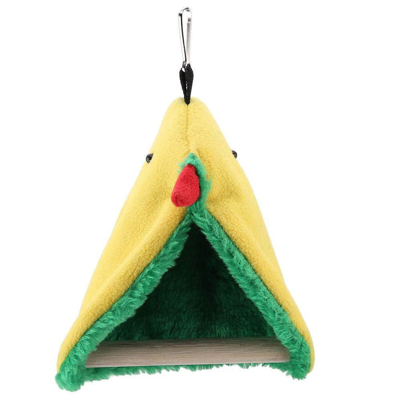 [Australia] - Parrot Standing Perch, Pet Birds Cage Hanging Plush Tent Bed Toys Triangle Hammock for Birds Parrots Cockatiels Small Conures 