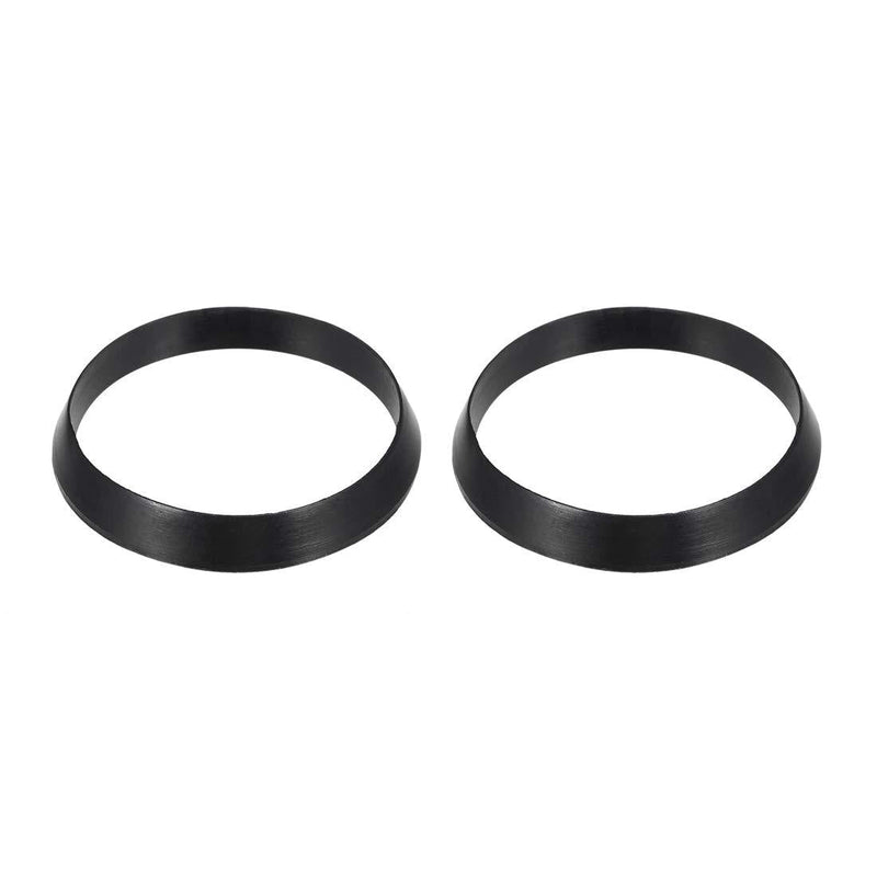 [Australia] - uxcell Kitchen Bathroom Rubber Hose Washers Strainer Washer Drain Gasket 35.5mm OD Black 2Pcs 