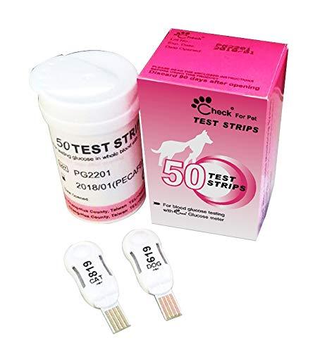 [Australia] - Pet Control HQ | Blood Glucose Test Strips - Use Veterinary Blood Glucose Monitor Meter, 50 Test Strips for Pets, Dog, Cat 