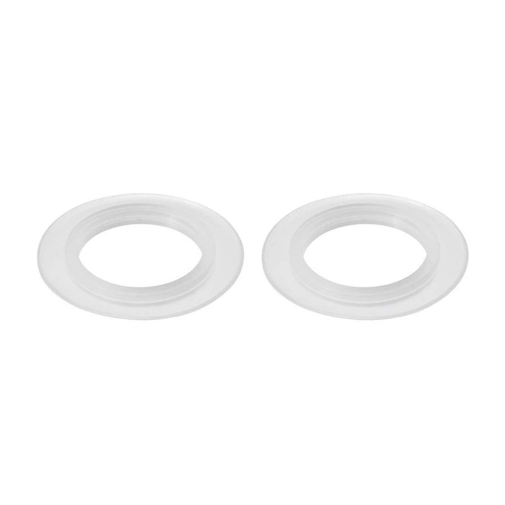 [Australia] - uxcell Silicone Kitchen Bathroom Strainer Washer Drain Gasket 35mm OD White 2Pcs 