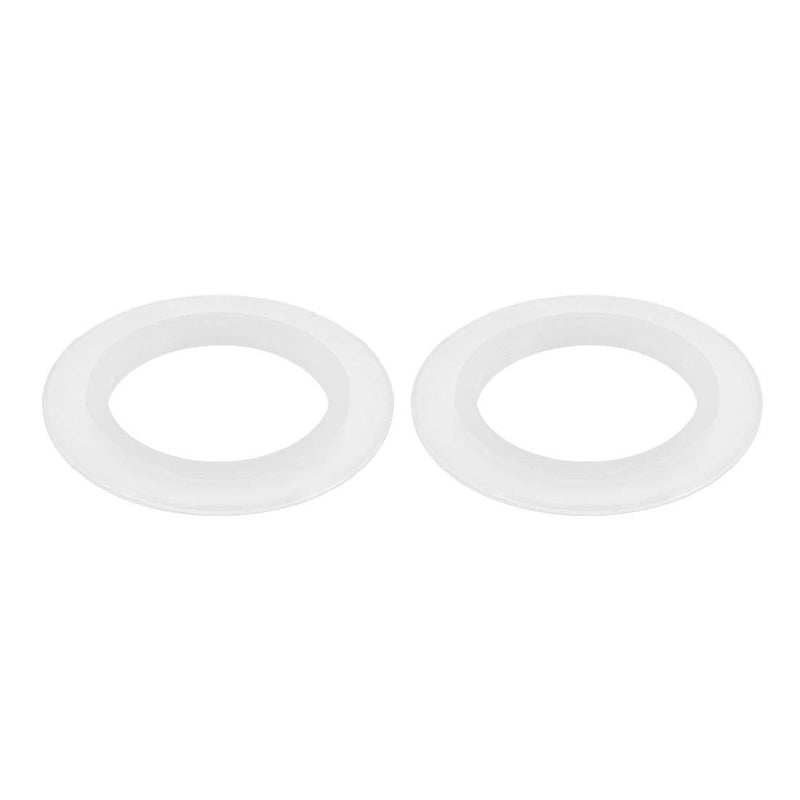 [Australia] - uxcell Silicone Kitchen Bathroom Strainer Washer Drain Gasket 42mm OD White 2Pcs 