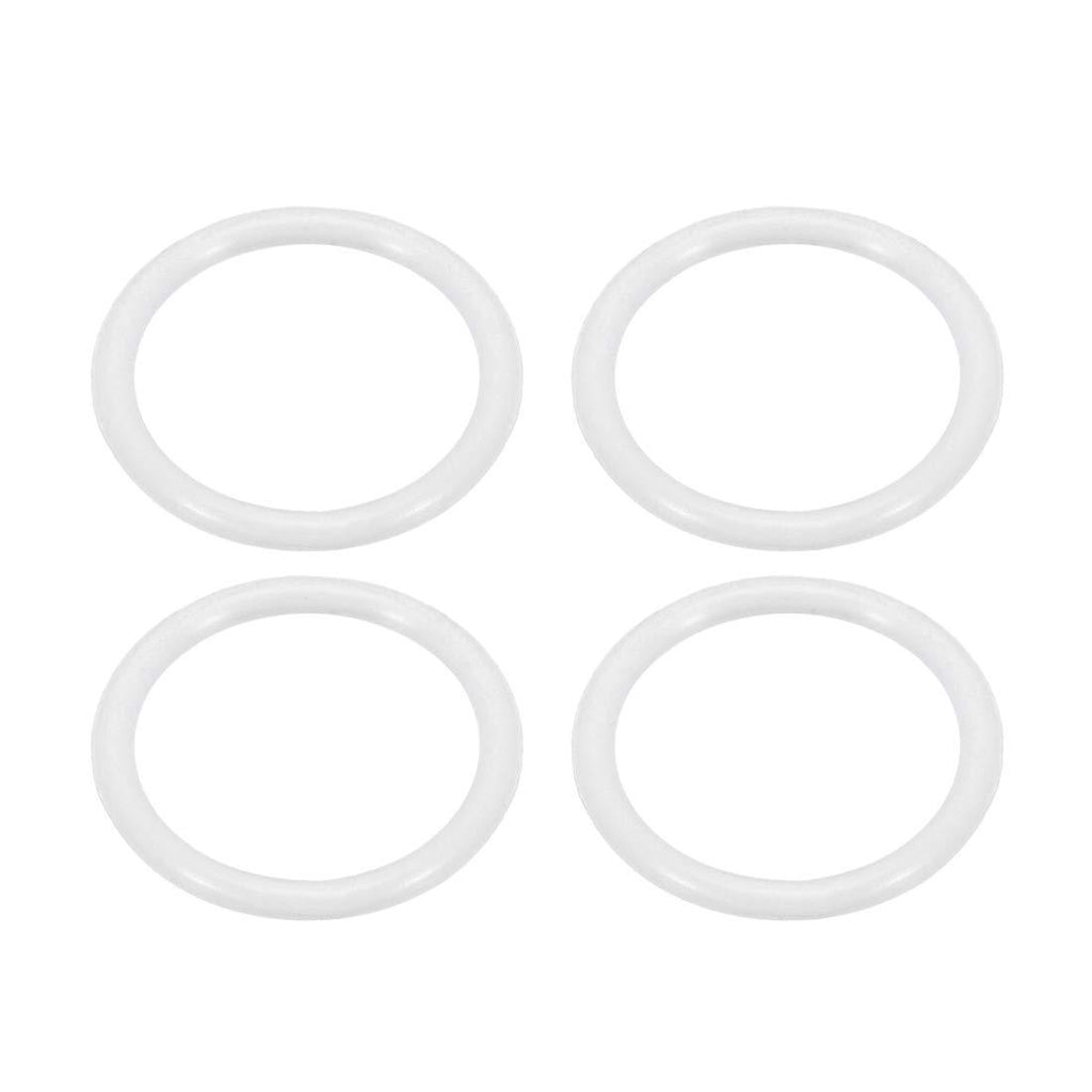 [Australia] - uxcell Kitchen Bathroom Silicone Strainer Washer Drain Gasket 34mm OD White for Flip Cover 4Pcs 