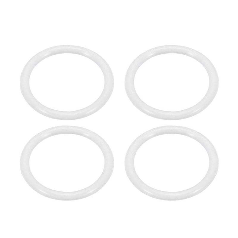 [Australia] - uxcell Kitchen Bathroom Silicone Strainer Washer Drain Gasket 34mm OD White for Flip Cover 4Pcs 