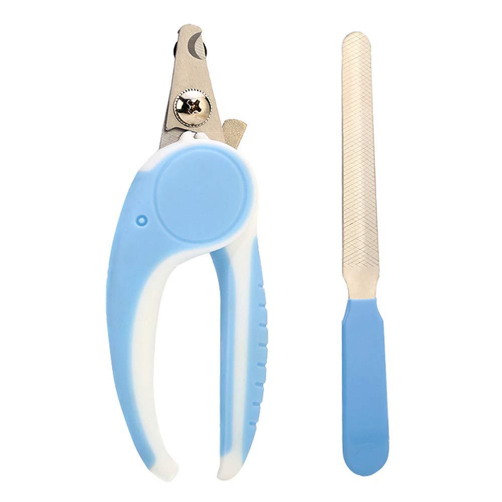 [Australia] - Novicey Dog Nail Clippers,Dog Nail Trimmer with Safety Guard to Avoid Over,Stainless Steel Razor Sharp Blades,Professional Grooming Tool at Home for Small Breed Dogs Cats Blue 