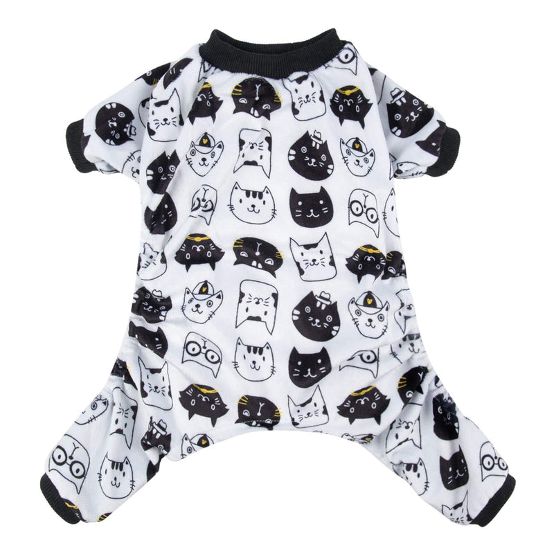 [Australia] - CuteBone Dog Pajamas Cat Apparel Puppy Clothes Doggie Pjs Pet Jumpsuit Birthday Gift M(Chest Girth16’’-16.5’’ Back Length12’’-12.5’’) 